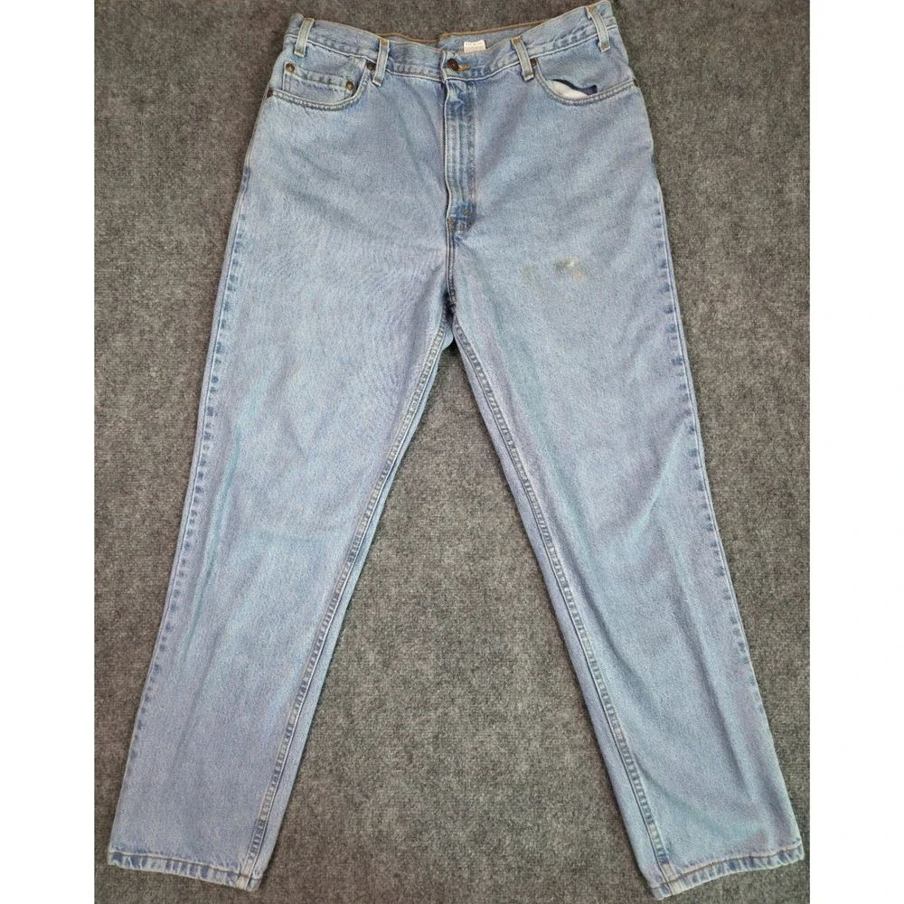 Vintage Levis 540 Relaxed Fit Jeans Mens 38x32 Light Wash Denim 90s Made in USA